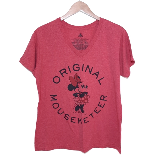 Disney Tops - Disney Mouseketer Minnie Mouse V-neck T-Shirt XL